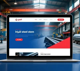 طراحی سایت بازار آهن و فولاد | افزایش فروش و اعتماد مشتریان