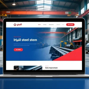 طراحی سایت بازار آهن و فولاد | افزایش فروش و اعتماد مشتریان