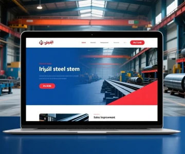 طراحی سایت بازار آهن و فولاد | افزایش فروش و اعتماد مشتریان