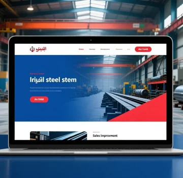 طراحی سایت بازار آهن و فولاد | افزایش فروش و اعتماد مشتریان