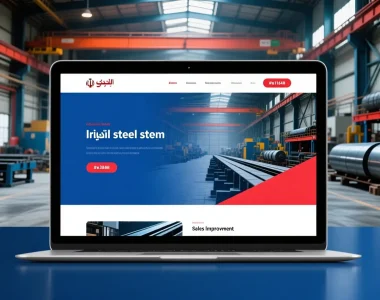 طراحی سایت بازار آهن و فولاد | افزایش فروش و اعتماد مشتریان
