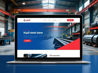 طراحی سایت بازار آهن و فولاد | افزایش فروش و اعتماد مشتریان