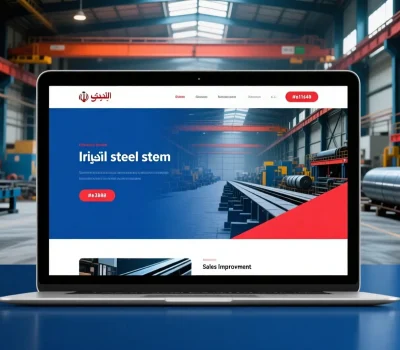 طراحی سایت بازار آهن و فولاد | افزایش فروش و اعتماد مشتریان