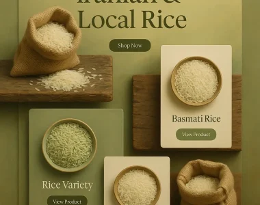 طراحی سایت فروش برنج ایرانی و محلی | وردپرس اختصاصی با اتصال به ترب