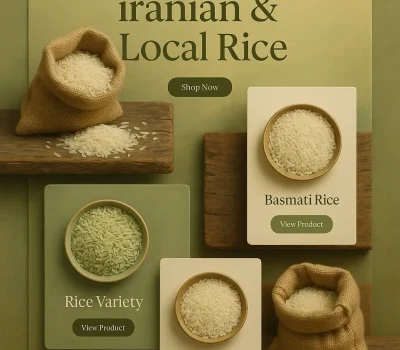 طراحی سایت فروش برنج ایرانی و محلی | وردپرس اختصاصی با اتصال به ترب