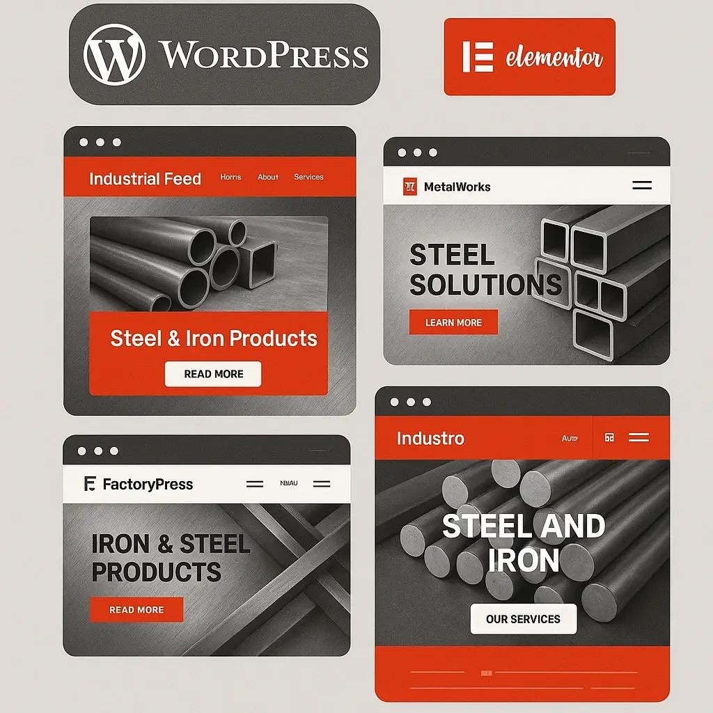 🔩 معرفی چند قالب وردپرسی فِید و حرفه‌ای برای سایت‌های فروش آهن