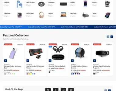 طراحی سایت فروشگاهی ویژه فروشندگان موبایل و لوازم دیجیتال | اتصال به ترب | وردپرس سریع و سئو شده