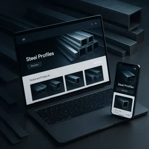 طراحی سایت فروش پروفیل