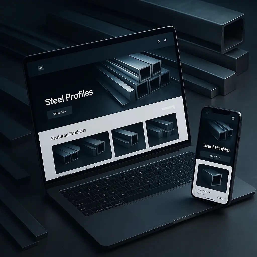 طراحی سایت فروش پروفیل