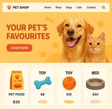 طراحی سایت پت شاپ