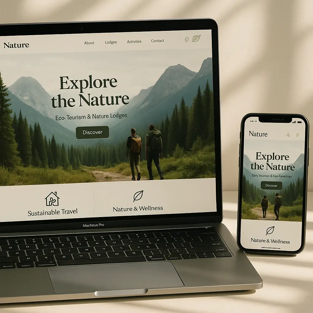 طراحی سایت برندهای بومگردی و اکوتوریسم | از تجربه طبیعت تا هویت دیجیتال برند شما