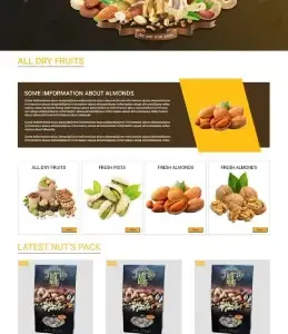 طراحی سایت آجیل و خشکبار