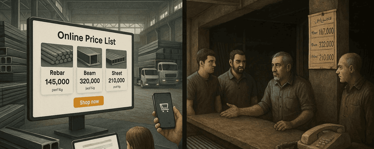 سایت به چه درد من می‌خورد؟ حرف دل و جواب برای کاسب‌های بازار آهن و فولاد