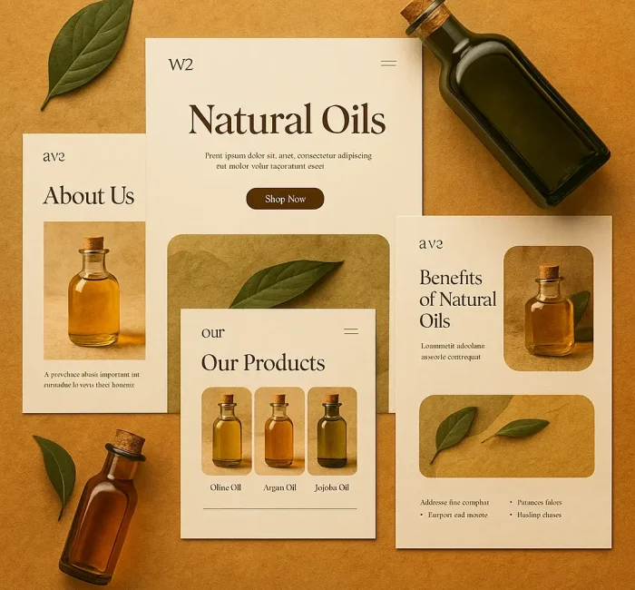 طراحی سایت فروشگاه روغن طبیعی1