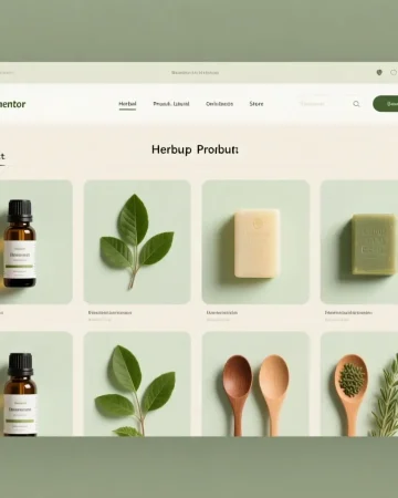 🌿 بسته طراحی سایت فروش محصولات گیاهی و